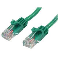 StarTech 45PAT1MGN Cat5e Snagless Patch Cable RJ45 Connectors 1m Green