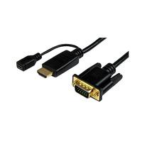 StarTech.com HD2VGAMM10 HDMI To VGA Cable Without Audio - 10ft