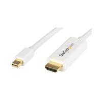 StarTech.com MDP2HDMM2MW Mini DisplayPort To HDMI Cable Converter ...