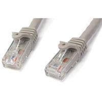 startech n6patc5mgr 5m grey snagless cat6 utp patch cable etl ve