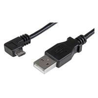 StarTech.com USBAUB1MRA 1m Micro USB Cable - A To Right Angle Micro B