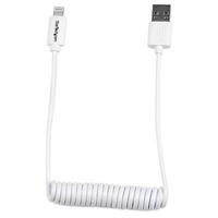 StarTech.com USBCLT60CMW Lightning To USB Cable - Coiled - 0.6m (2...