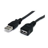 StarTech.com USBEXTAA6BK 6 ft Black USB 2.0 Extension Cable A To A...