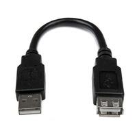 StarTech.com USBEXTAA6IN 6in USB 2.0 Extension Adapter Cable A To ...