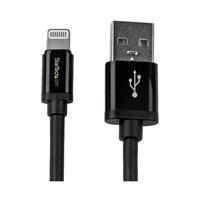 StarTech.com USBLT2MB Black 2m Lightning Connector To USB Cable Fo...