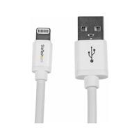 StarTech.com USBLT2MW White 2m Lightning Connector To USB Cable Fo...