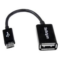 StarTech.com UUSBOTG 5in Micro USB To USB OTG Host Adapter M/F