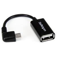 StarTech.com UUSBOTGRA 5in Right Angle Micro USB To USB OTG Host A...