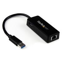StarTech.com USB31000SPTB USB 3.0 To Gigabit NIC Adapter With USB Port