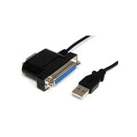 StarTech.com ICUSB2321284 3 ft 1s1p USB To Serial Parallel Port Ad...
