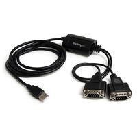 StarTech.com ICUSB2322F USB To 2 Port RS232 DB9 Serial Adapter Cable