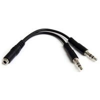 StarTech MUYHSFMM 3.5mm 4-position Female To 2x 3.5mm Male Headset...