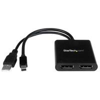 startechcom mstmdp122dp mst hub mini displayport to 2x displayport