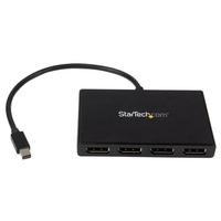 startechcom mstmdp124dp mst hub mini displayport to 4x displayport