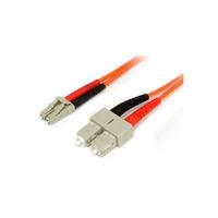 StarTech 50FIBLCSC2 2m Multimode 50/125 Duplex Fibre Patch Cable L...