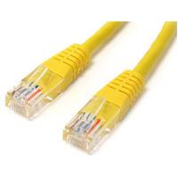 startech m45patch2yl 600mm cat5e yellow moulded rj45 utp cat5e pat