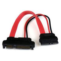 StarTech SLSATAADAP6 150mm Slimline SATA To SATA Data and Power Ca...