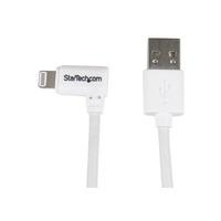 StarTech.com USBLT2MWR Angled Lightning To USB Cable - 2m (6ft), White