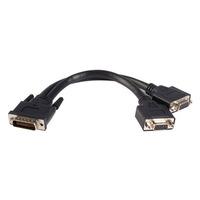 StarTech DMSVGAVGA1 200mm LFH 59 Male To Dual Female VGA DMS 59 Cable