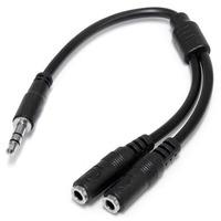 StarTech MUY1MFFS Stereo Headphone Splitter Cable 3.5mm Male To 2x...