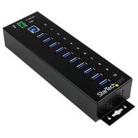 StarTech.com ST1030USBM 10-Port Industrial USB 3.0 Hub - ESD & Sur...