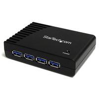 StarTech.com ST4300USB3GB 4-Port Black SuperSpeed USB 3.0 Hub