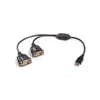 StarTech.com ICUSB232C2 2 Port USB To RS232 Serial DB9 Adapter Cable