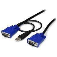 StarTech.com SVECONUS10 10 ft Ultra Thin USB VGA 2-in-1 KVM Cable