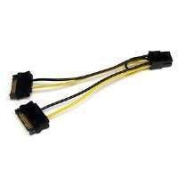 startech 6 inch sata power to 6 pin pci express video card power cable ...