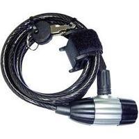 Steel cable lock Security Plus SK 55 Black Key lock