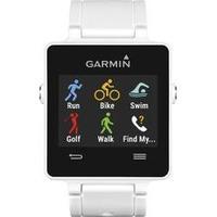 Strapless GPS heart rate monitor watch Garmin vivoactive GPS-Smartwatch Bluetooth White