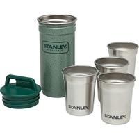 Stanley Adventure Stainless Steel Shot Glass Set - Steel/Green, 59 ml