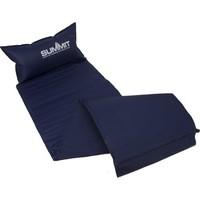 Summit Self Inflating Mat with Built in Pillow - Blue