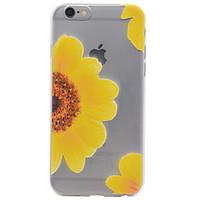Sunflower Butterfly Pattern TPU High Purity Translucent Soft Phone Case for iPhone 7 7Plus 6S 6Plus SE 5S 5