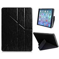 superb quality quad fold faux leather flip case with stand for ipad ai ...