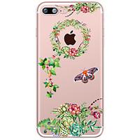 Succulent Plants Pattern Case Back Cover Case Flower Soft TPU for AppleiPhone 7 Plus iPhone 7 iPhone 6s Plus/6 Plus iPhone 6s/6 iPhone