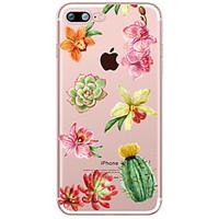 succulent plants pattern case flower soft tpu for apple iphone 7 plus  ...