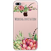 succulent plants pattern case back cover case flower soft tpu for appl ...