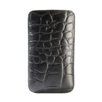 SunCase Leather Case Croco Black (Samsung Galaxy Fame)