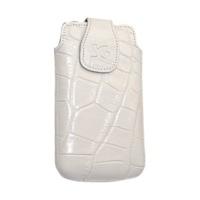 SunCase Mobile Case Croco White (Motorola Motoluxe)