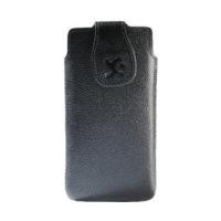 SunCase Mobile Phone Case Full Grain Black (Motorola RAZR HD)
