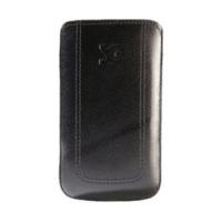 SunCase Leather Case Black (Samsung Galaxy Fame)