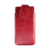 SunCase Leather Case Croco Red (Nokia Lumia 820)