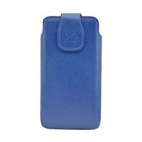 suncase leather etui full grain blue sony xperia z1