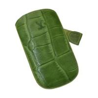 SunCase Leather Case Croco Green (BlackBerry Bold 9790)