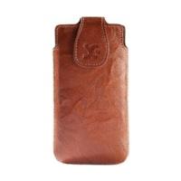 SunCase Leather Case Wash Brown (Nokia Lumia 820)