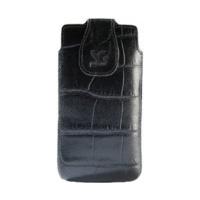SunCase Leather Case Croco Black (Nokia Lumia 820)