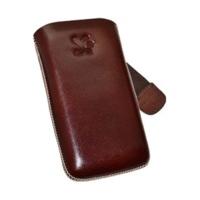 SunCase Leather Case Brown (Nokia Asha 308)
