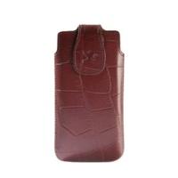 SunCase Leather Case croco brown (Huawei Ascend G510)