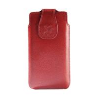 suncase mobile phone case full grain red sony xperia l